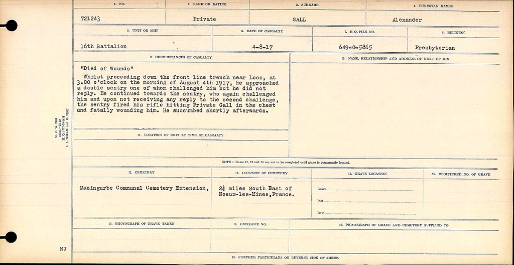 Private Alexander Gall